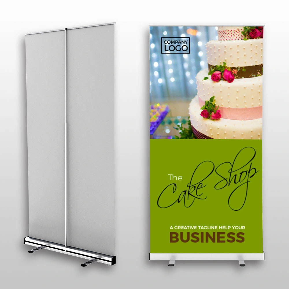 De tamaño estándar de 80*200cm Soporte de aluminio de Banner Roll up