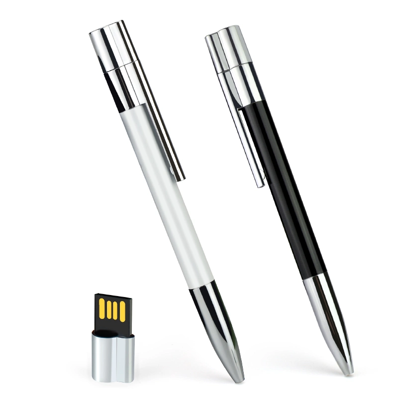 Stylo en métal en forme de clip, clé USB portable/Disque flash USB/Clé USB/Disque USB/Mémoire stylo USB/Clé USB stylo