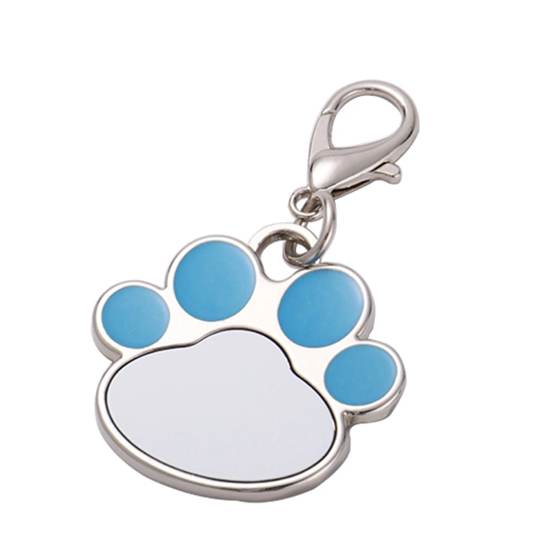 La impresión de transferencia de calor colgante en blanco en forma de Uña de Gato dog tag Etiqueta colgante Regalo Promocional Regalos Multi-Color personalizado