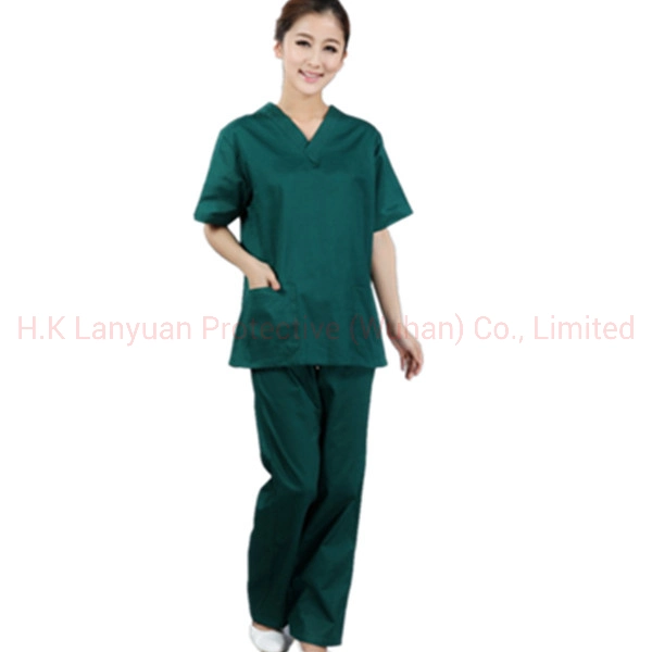 Ropa uniforme de Traje de Scrubs de algodón disponible para el trabajo de enfermera