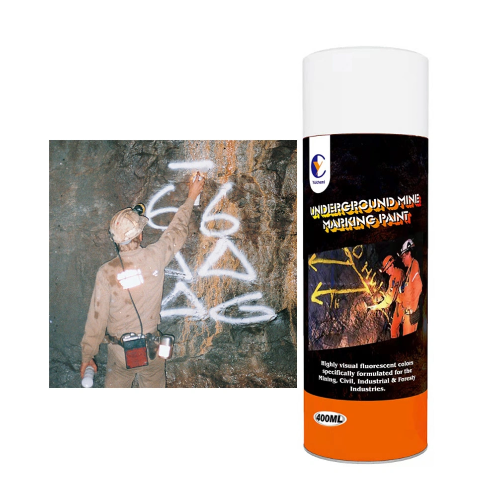 Outdoor Underground Mine 360 Degree Flourescent Marking Paint Spray