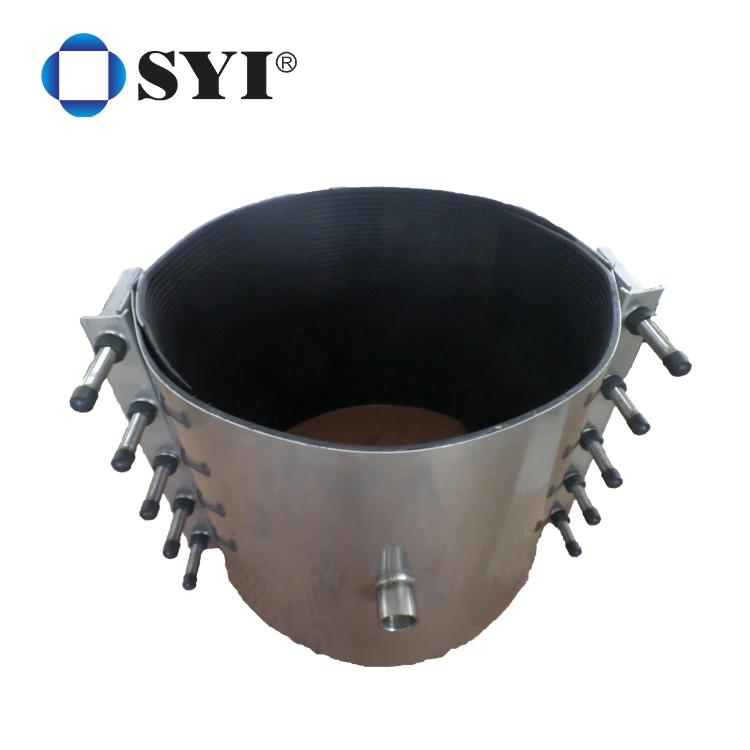 Syi Stainless Steel Pipe Coupling Double Lock Quick Pipe Leak Repair Clamp