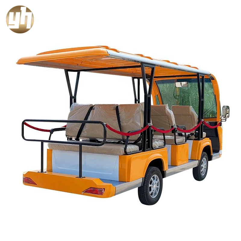 Tour Tourist Airport Resort Villa Shuttle Bus Tour Car 11 Seater Electric Sightseeing Car Electric Office Bus Customized Tourist Sightseeing Buggy Vehicle