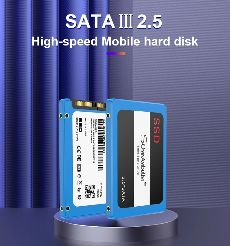 Somnambulista Gjs01 SSD SATA 3 SATA 2 2,5 pulgadas SSD-120GB / 240GB / 480GB / 960GB portátil SSD SSD 240