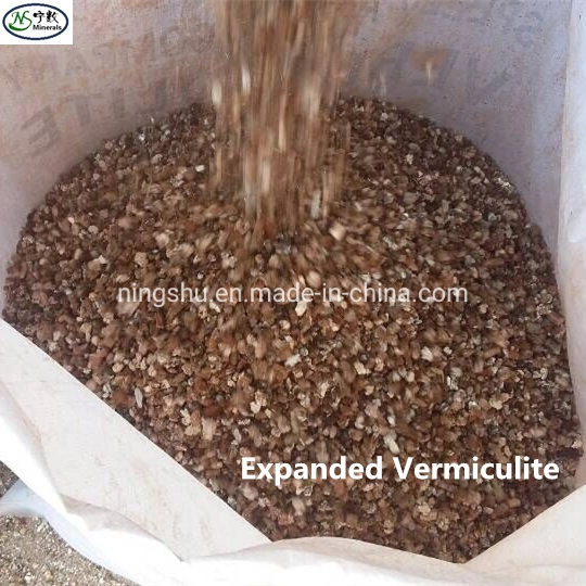 Agricultura 1-3mm 2-4mm 3-6 mm de 4-8mm Premium Grade de oro de plata de la Vermiculita expandida para horticultura y jardinería