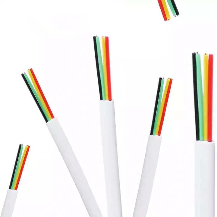 Indoor 4 Cores White Unshielded Flat Tinned Telephone Wire