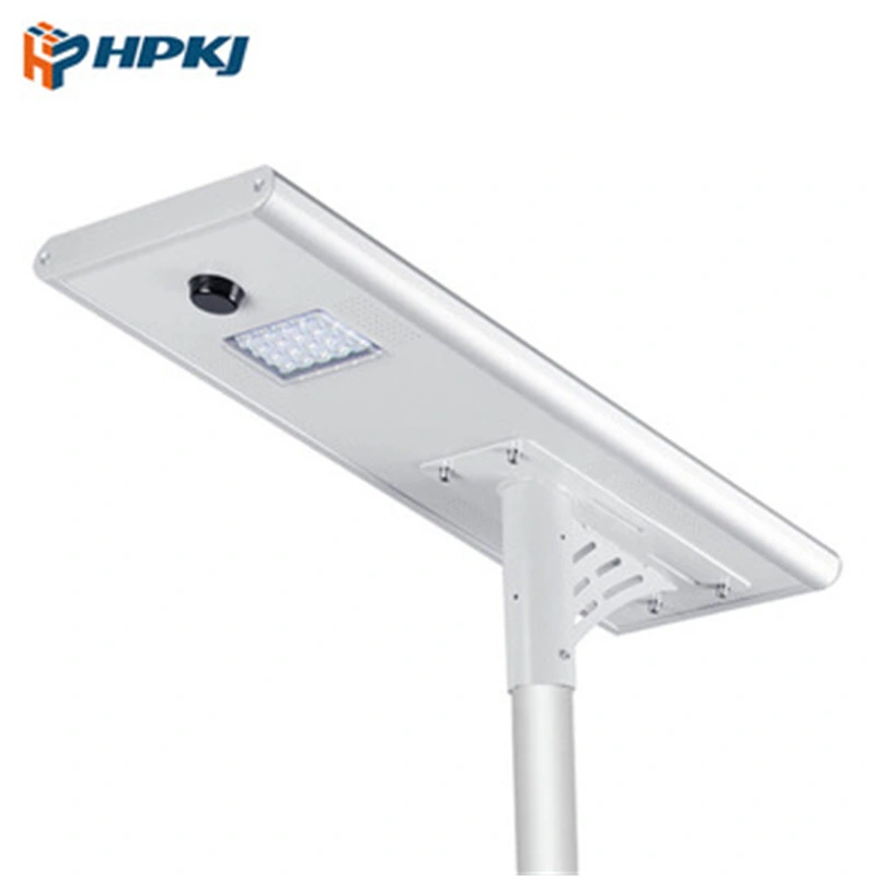 Hepu 30W 60W 80W Factory Venta solar integrada en una calle luz LED e iluminación de luz exterior IP67 de 5 años de garantía fabricante chino