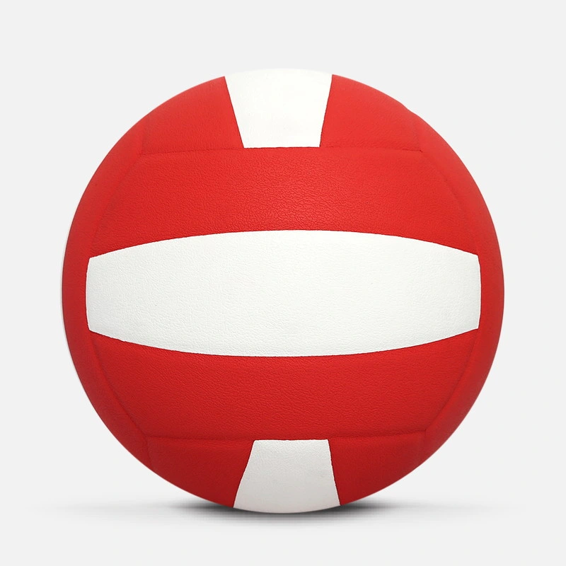 High End Size 4 5 Red and White Volleyball Ball