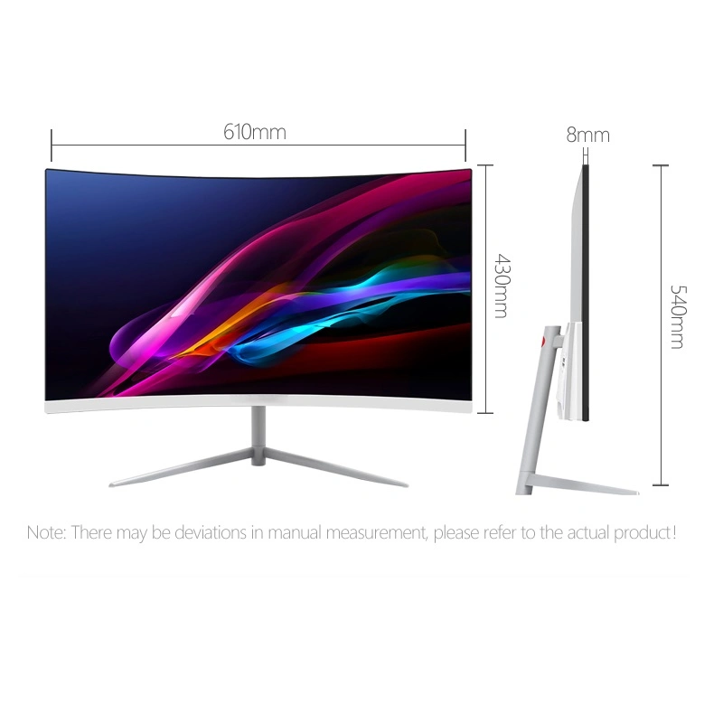 Top Fashion 19 21 24 27 32 34 Inch LED Monitor 144Hz 165Hz PC Display 4K 2K Curved Gaming Monitor Display