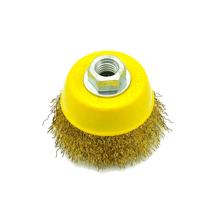 High quality/High cost performance  Stainless Steel Crimped Wire Cup Brush for Polishing