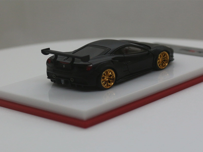 Scalemini 1/64 Lb458 Gt Wing Matte Black Resin Scale Model Car