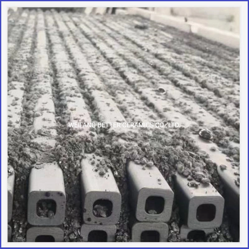 Sintering Silicon Carbide Ceramic Tubes Kiln Furnitures Sisic/Rbsic Beams Square Beams Maximum Operating Temperature 1380 degrees