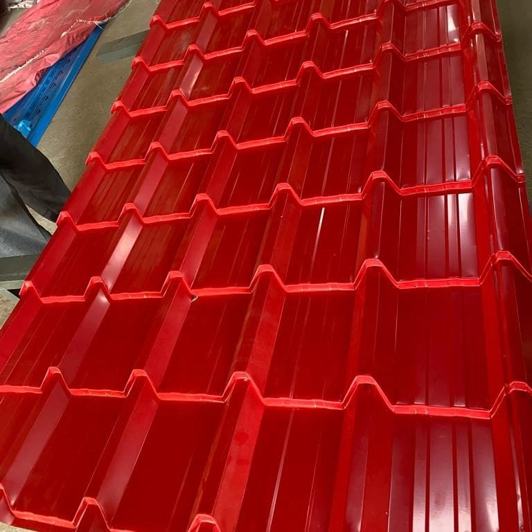 Hoja de impermeabilización de color rojo galvanizado en forma de T de 1,6mm grosor 750mm Para pannels