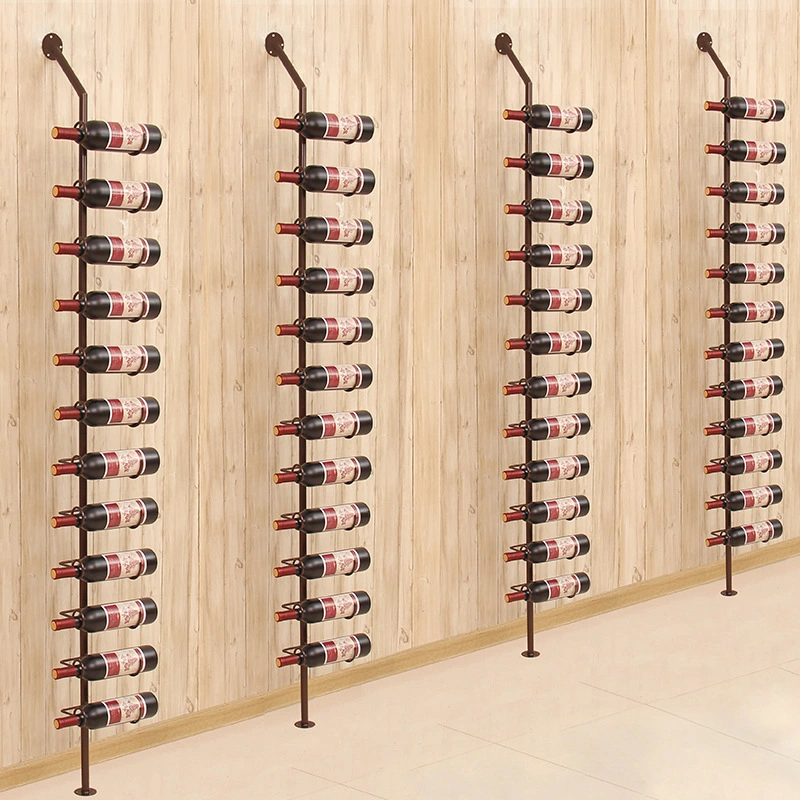 European Wrought Iron Wall Wine Rack Wine Bottle Racks