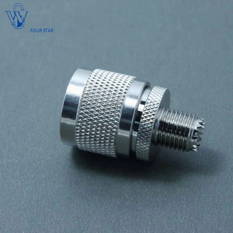 Electrical Waterproof RF Coaxial UHF Male Plug Connector to Mini-UHF Female Connector Adapter