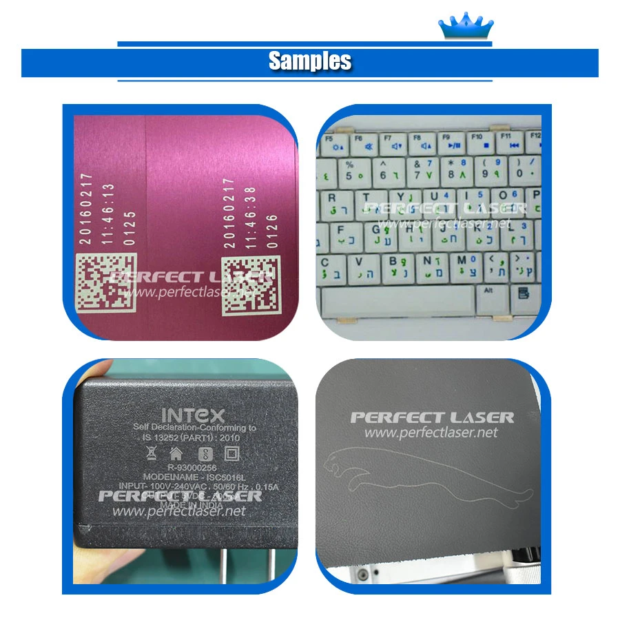 30W 50W Metal Name Card Engraving Fiber Laser Marking System