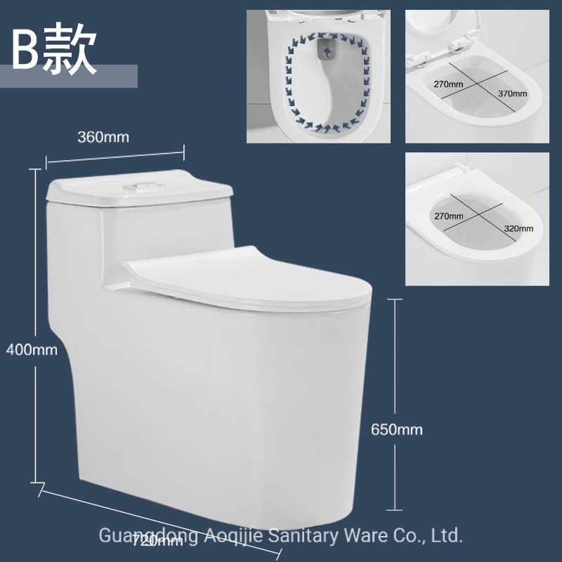 Modern Style Easy to Clean Glazed Different Models Glossy White Colored Toilet Bowl Ceramic Water Closet Wc Toilet Set High and Short Shape S/P Trap OEM Brand