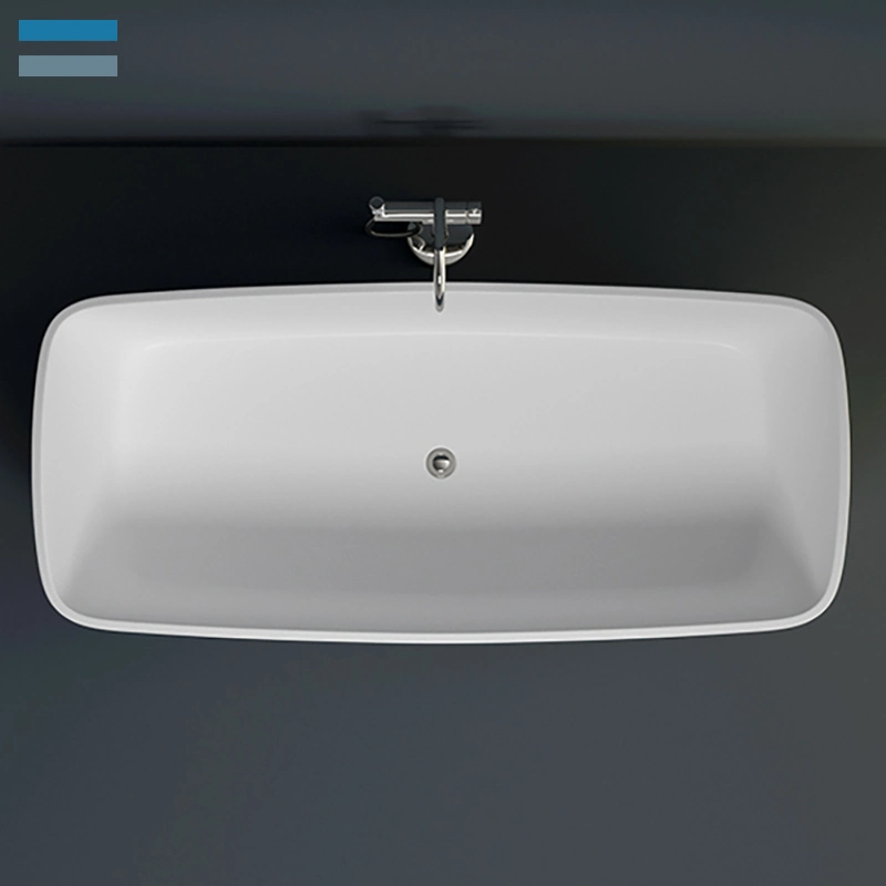 Freestanding Solid Resin Acrylic Solid Surface Artifical Stone Bathtub