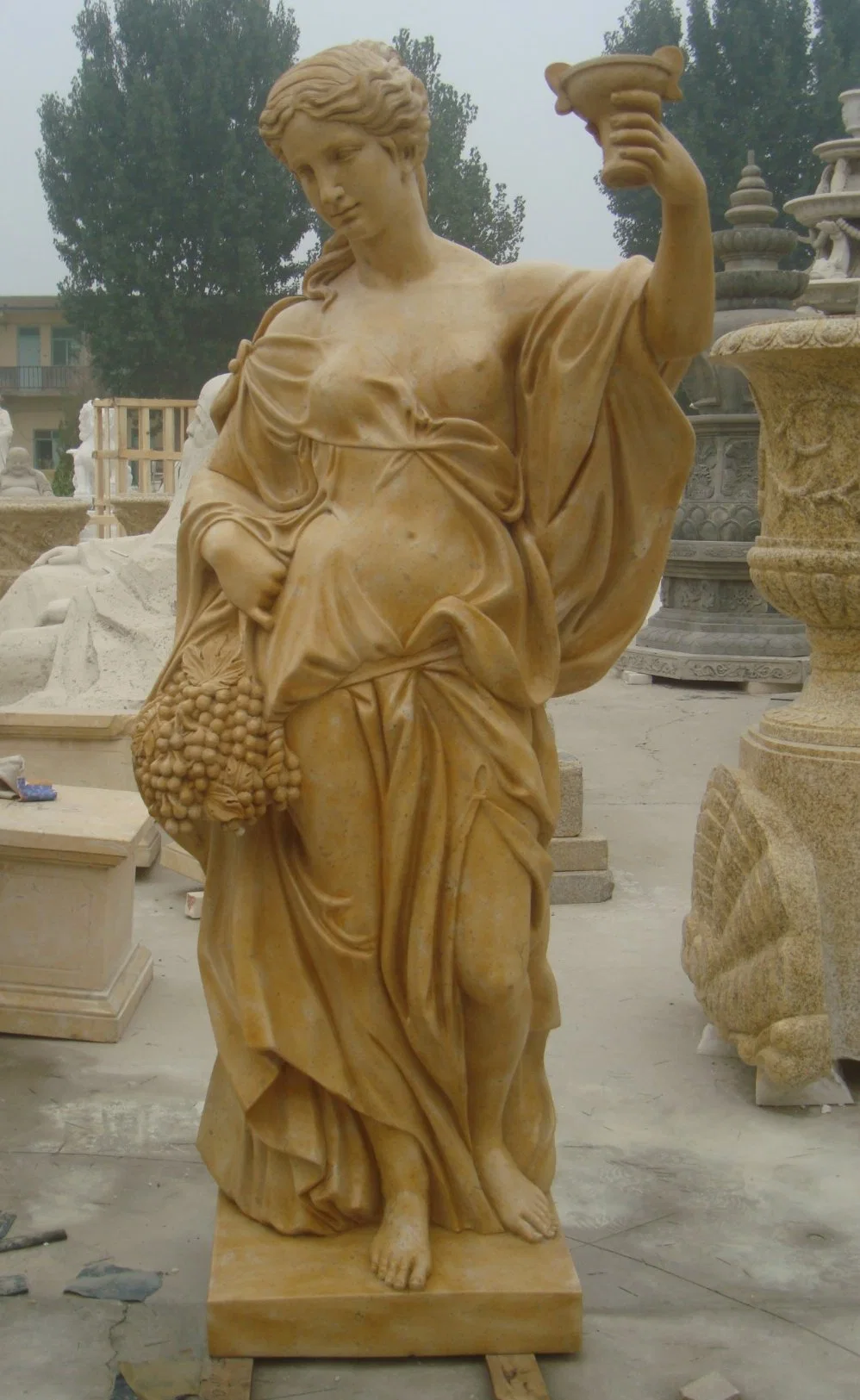 Marble God Sculpture Statue Greek Mythology Character Goddess Marble Statue Garden Decoration (SYMS-1032)