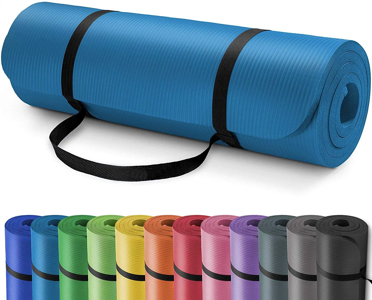 Colorido personalizado Impreso ejercicio Gimnasio equipos de fitness NBR Yoga Mat