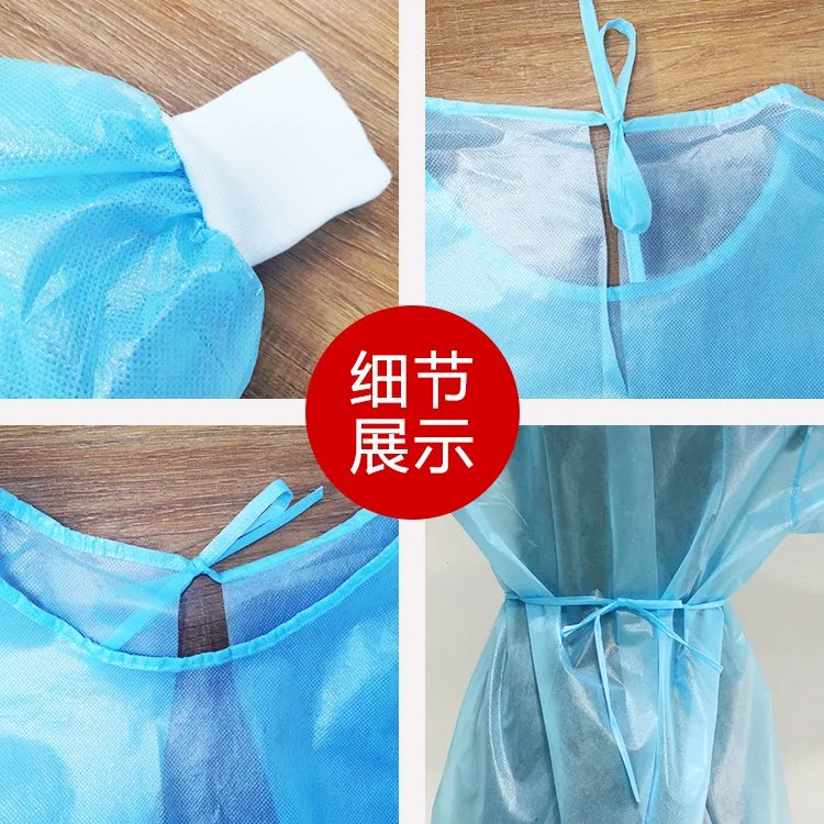 Customize Disposable Nonwoven Waterproof solation Xxxl Size Gown SMS/PP/PE 45GSM AAMI: Pb70 Level 3 Cass2 Cass 3 Suits with Ce, ISO, FDA Approved