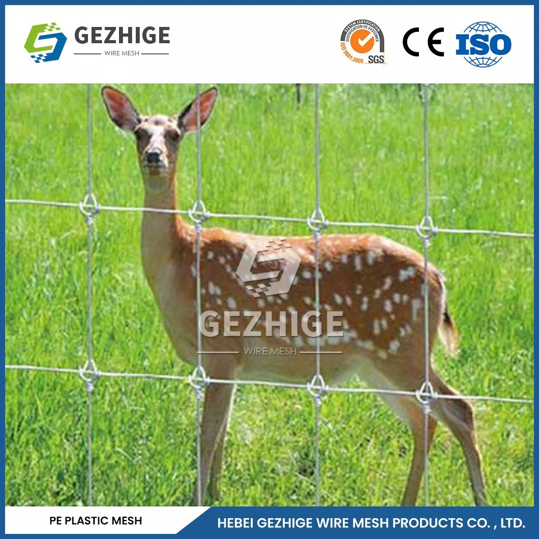 Gezhige 2,5 мм Диаметр Deer Field Farm Fence 50 м Ширина/рулон высокое качество Олени заборы Поставщики Китай 50м Длина 8FT стальной проволоки Woven Олень