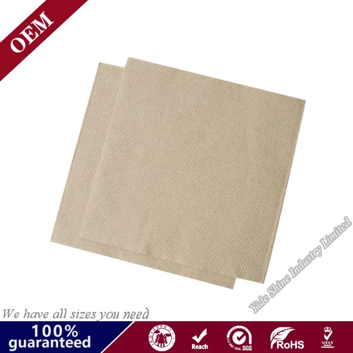 100% Virgin Bamboo Pulp Brown Cocktail Napkins for Dinner Napkin