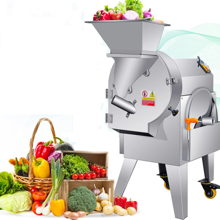 Fruit Slicing Shredding Dicer Pumpkin Grapefruit Potato Onion Vegetable Cube Cutting Machine