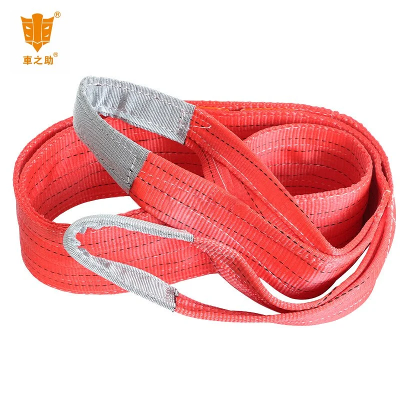 100% Polyester Eye-Eye Lifting Belt Made in China Material Handling Industrial Lifting