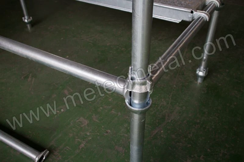 Todo certificado de sistema Cuplock andamio, sistema de andamio Layher, acero galvanizado en caliente Ringlock, el popular sistema de andamio Cuplock