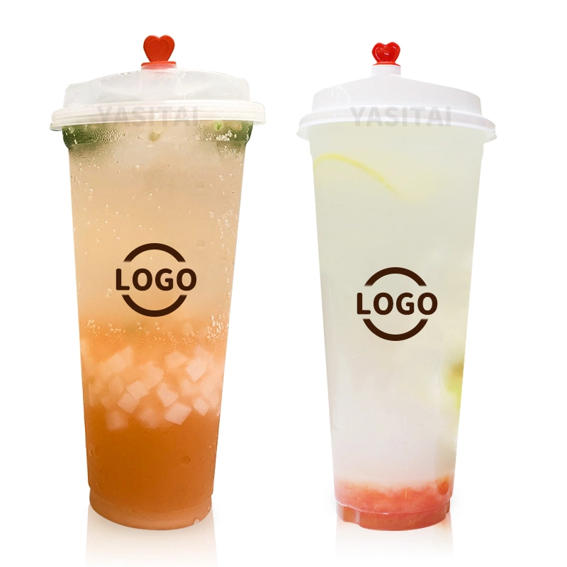 8 9 10 12 16 20 24 32 Oz Custom Printed Disposable Cups Plastic Water Ice Coffee Wine Beer Milkshake PP Clear Plastic Cups