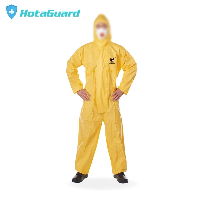 Disposable Sf Coverall Safety Clothing for Chemical Hazmat Suit Asbestos Industry Overalls Suits for Men