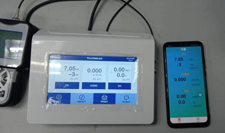 Tischmessgerät für pH/Leitfähigkeit TDS Salinity Multiparameter Electrochemical Water Analyzer P813