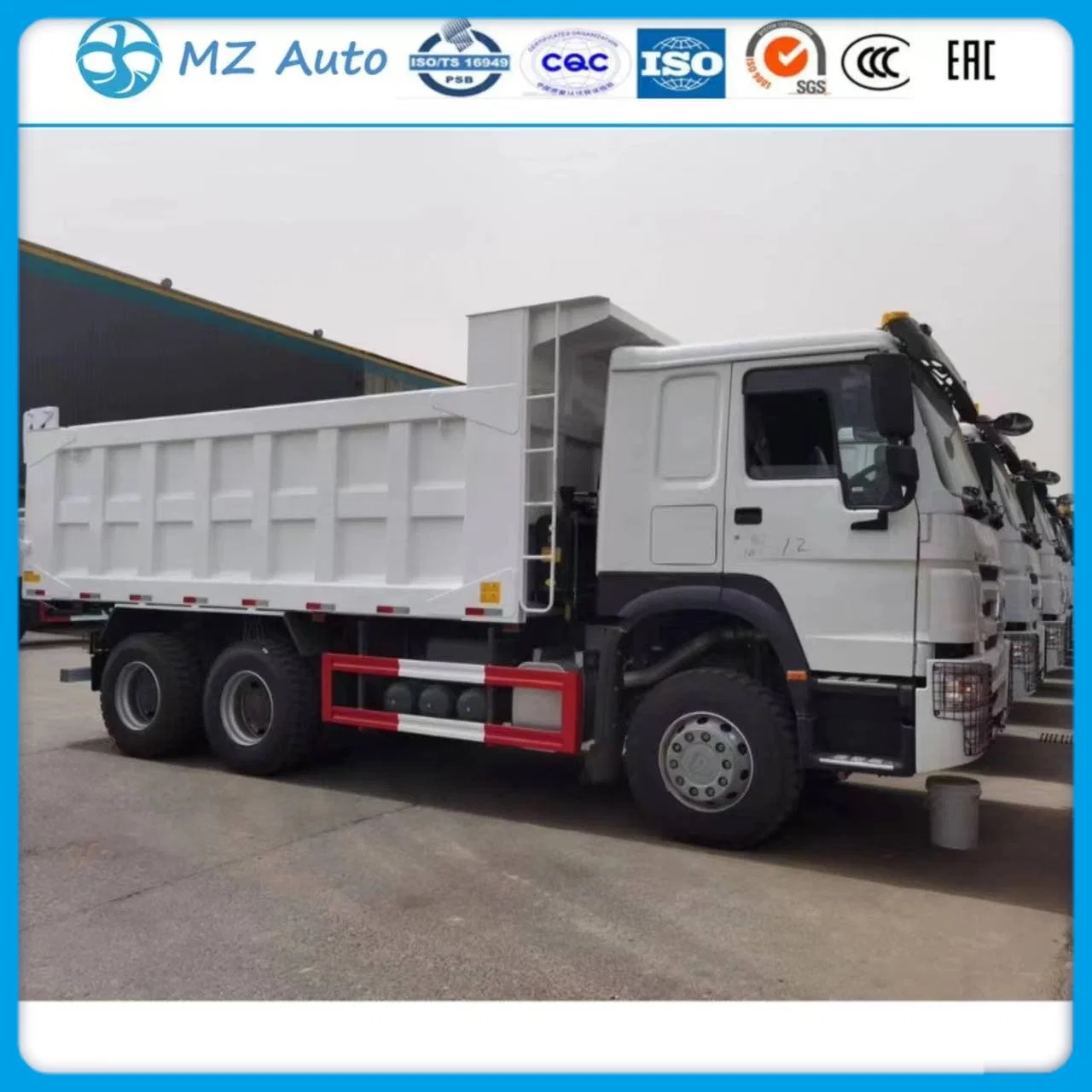 Camion de benne/benne Sinotruk HOWO 6X4 neuf/d'occasion 371HP Euro2/3 avec Low Prix fabriqué en Chine