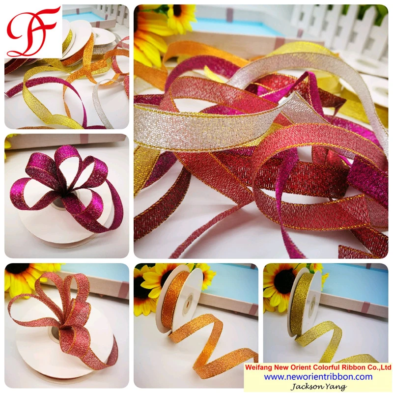 Top and Stable Quality of Color Metallic Ribbon at Most Competitive Price for Gifts/Wrapping/Holiday/Decoration/Garment Directly From Leading Factory in China