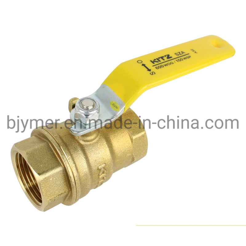 Wholesale/Supplier High quality/High cost performance  Kitz Type 600 Forged Sza Brass Ball Valve Threaded Full Bore for Water Oil Gas 1/2 DN15 15mm DN20