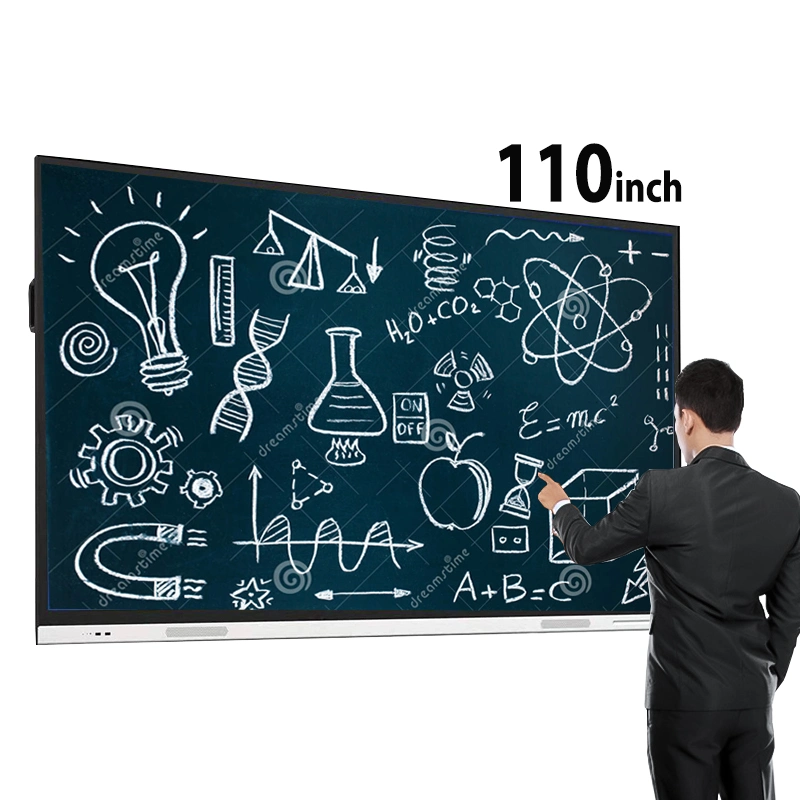 Multi Touch 110 Zoll All-in-One Touch-Fernseher Smart 20 Punkte Board Electronic Interactive Whiteboard Touchscreen mit Projektor