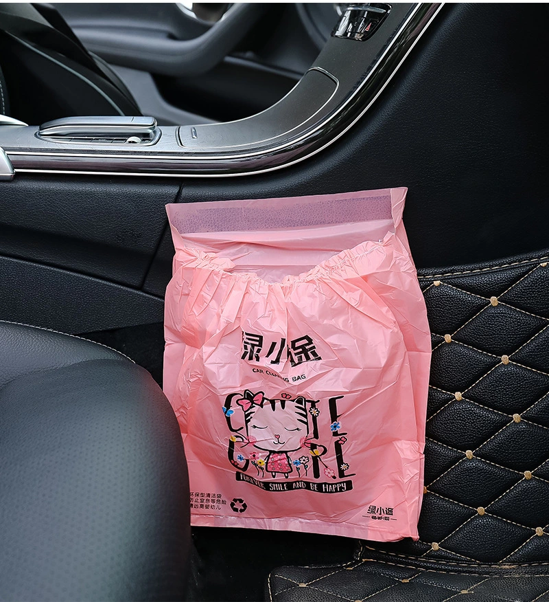 Disposable Sticky Car Garbage Bag Leak Proof Portable Removable Trash Bags for Auto Vehicle Car Interior Cleaning