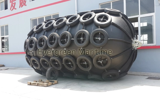 D=1500mm EL=3000mm Yokohama Floating Pneumatic Fenders/ Sling Type and Tire Net