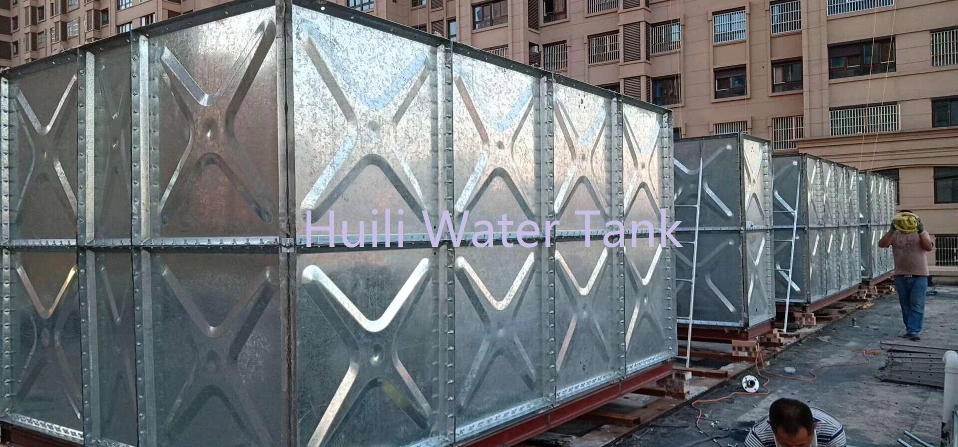 Factory Price Hot Dipped Galvanized Steel Water Storage Tank Square Large Rain Water Tank for Agriculture