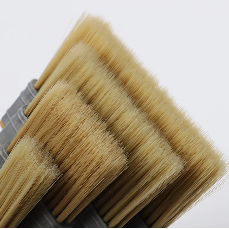 Plastic Handle Flat Stain Paint Brush with Plastic Hair