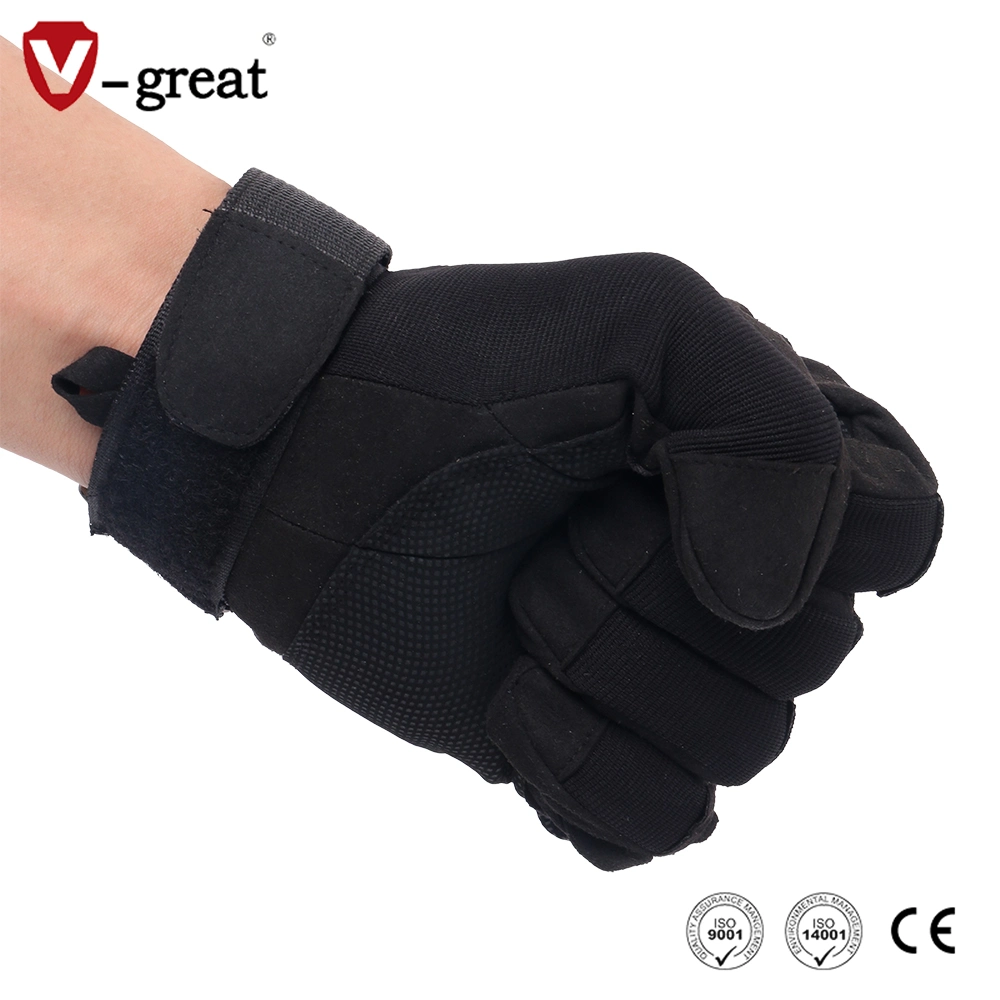 Wholesale/Supplier Custom Black/Khaki/Army Green Colors Protective Full-Finger Tactical Gloves