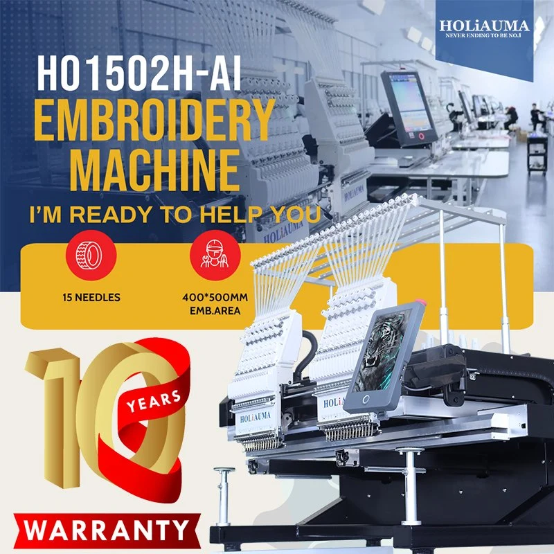 10 Years Quality Warranty! ! ! Brother Pr 600 Barudan Similar 2 Head China Flat T-Shirt Hat Embroidery Machine Computerized and Accessories