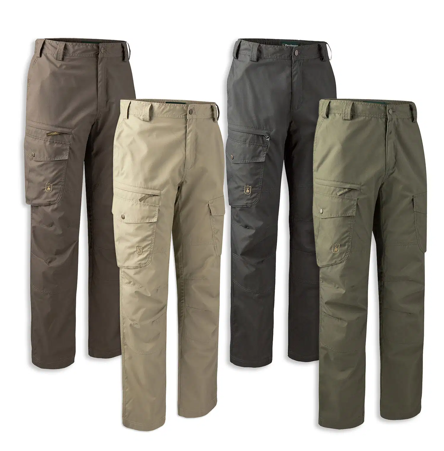 Les hommes" s facile pantalon en coton classique pantalon cargo pantalon de travail avec plusieurs poches
