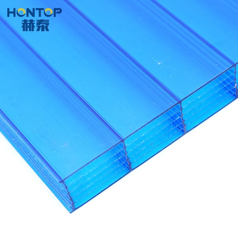 6mm 8mm 10mm 12mm Transparent UV Protection Multiwall Hollow PC Sheet