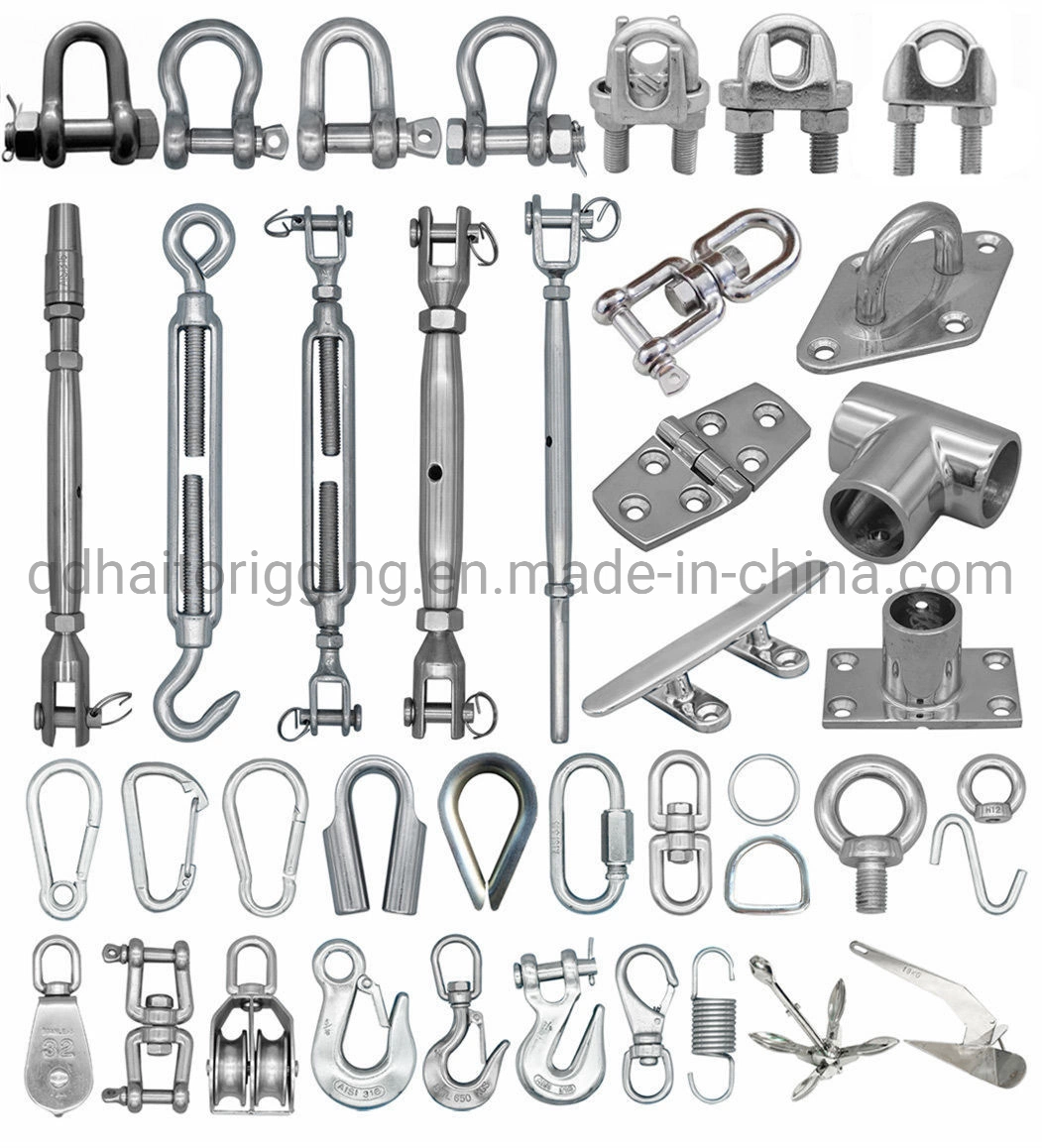 Acier inoxydable 304/316 Marine Parts avec indestructible