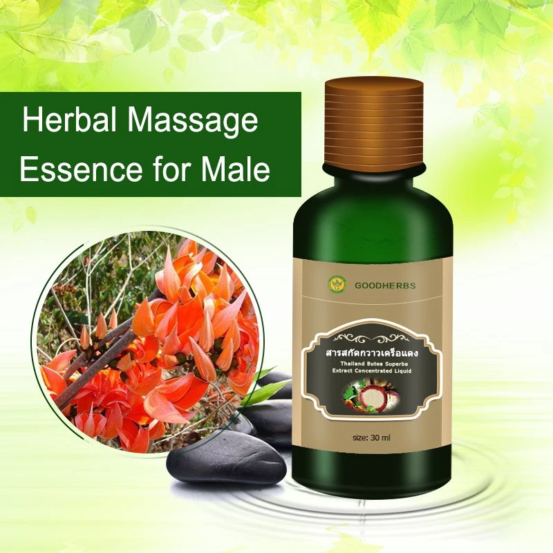 Hot Sale Natural Herbal Thailand Butea Superba Sex Massage Concentrated Essence for Men Male Enlargement Massage Essenial Oil