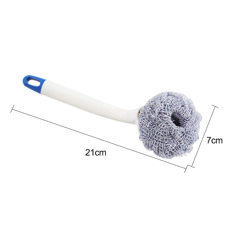 Super Easy-to-Use Long Handle Fiber Replaceable Head Washing Brush