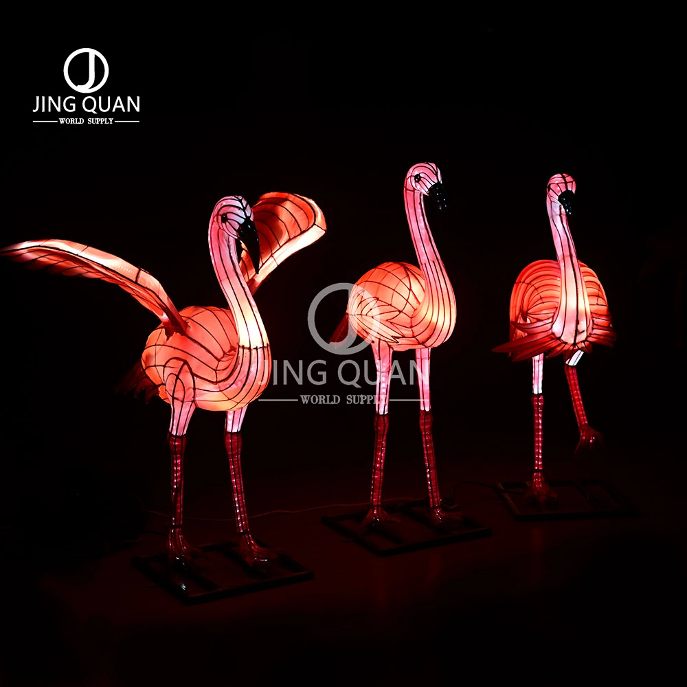 Halloween Flamingo Festive Lanterns Traditional Lights Show Animals Decorative Lighting Motif Holiday Lights Christmas Decoration Outdoors