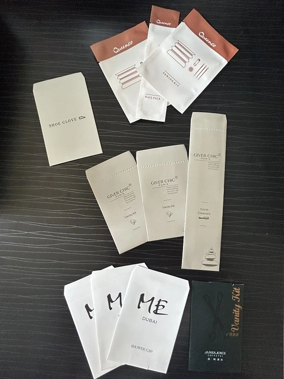 Hotel Paper Packing Amenities Sets 5 Star Hotel Use